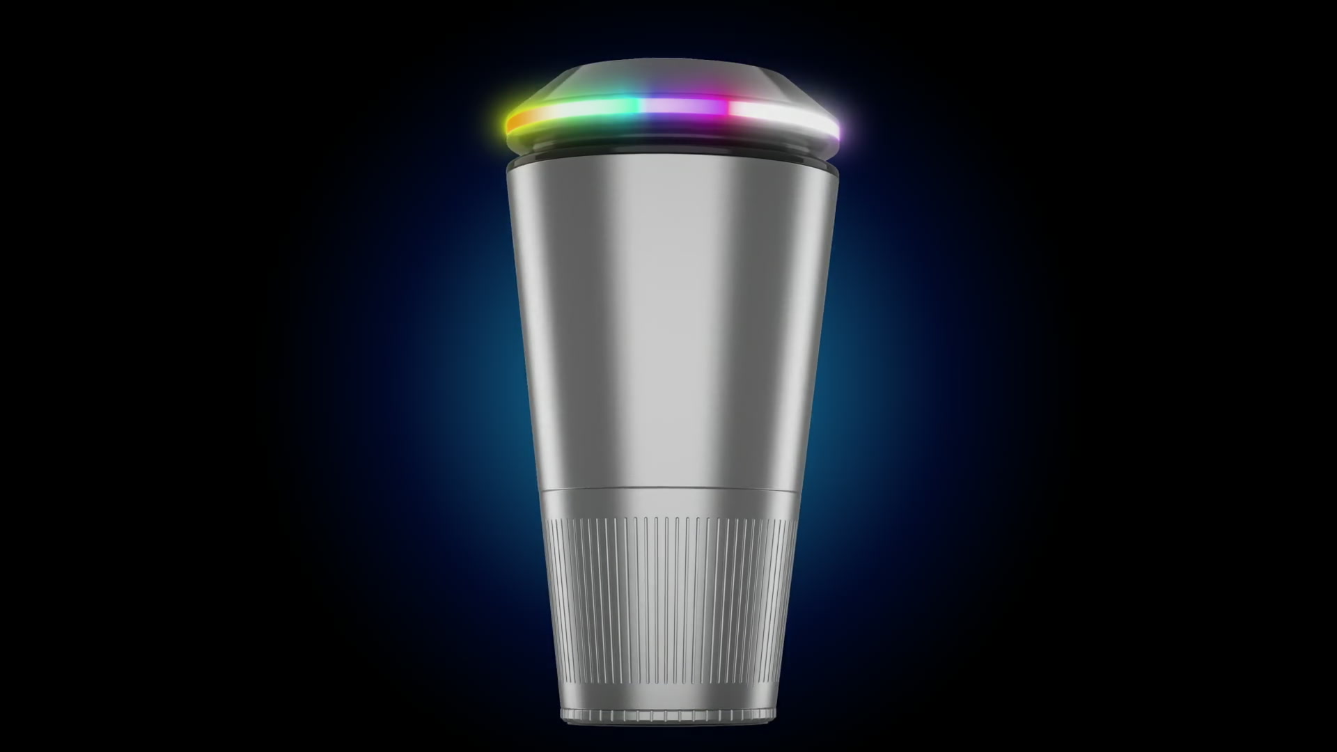 Fusiq silver device with illuminated rim