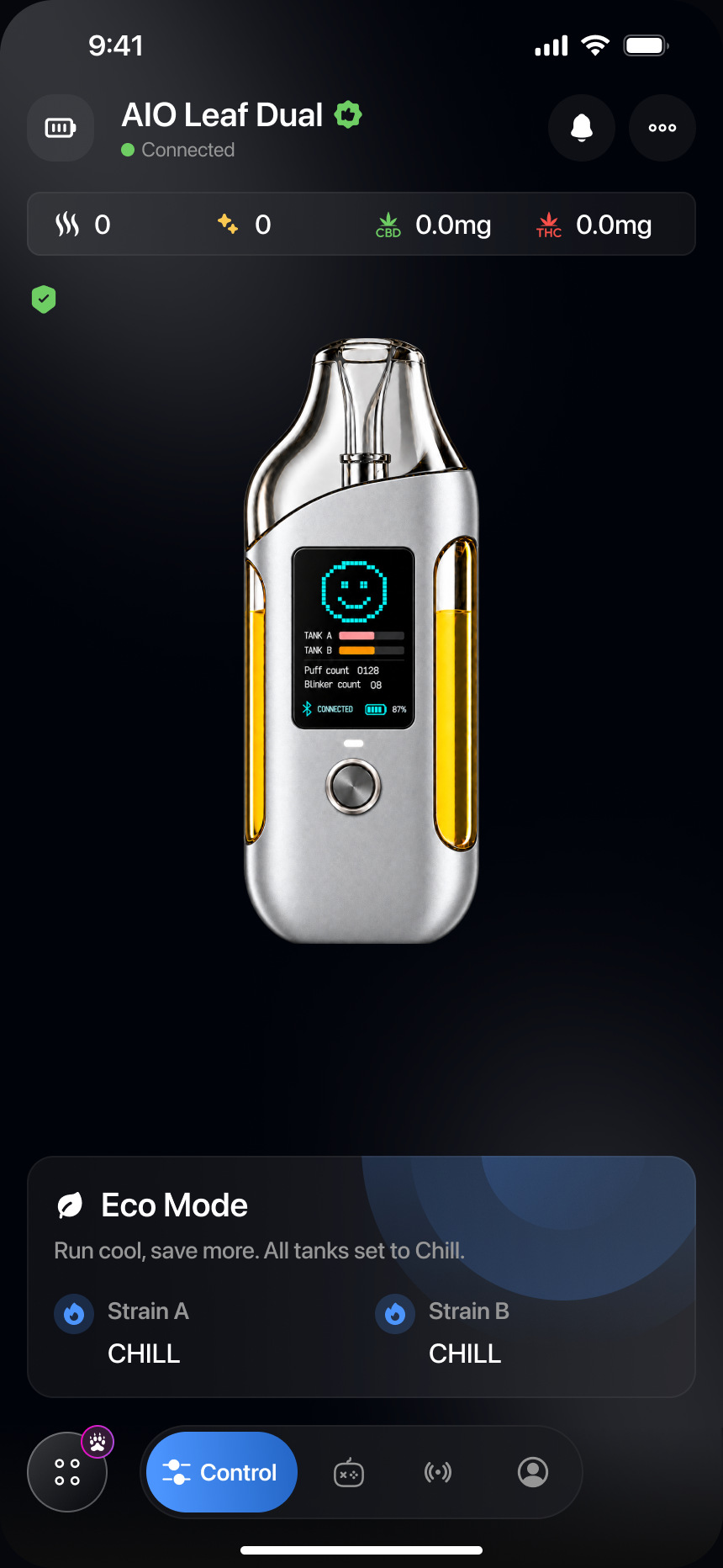 Eco Mode app screen