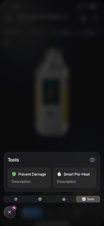 Tools app screen