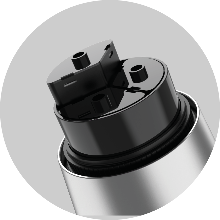 Original Fusiq three-cartridge assembly from Expo artwork