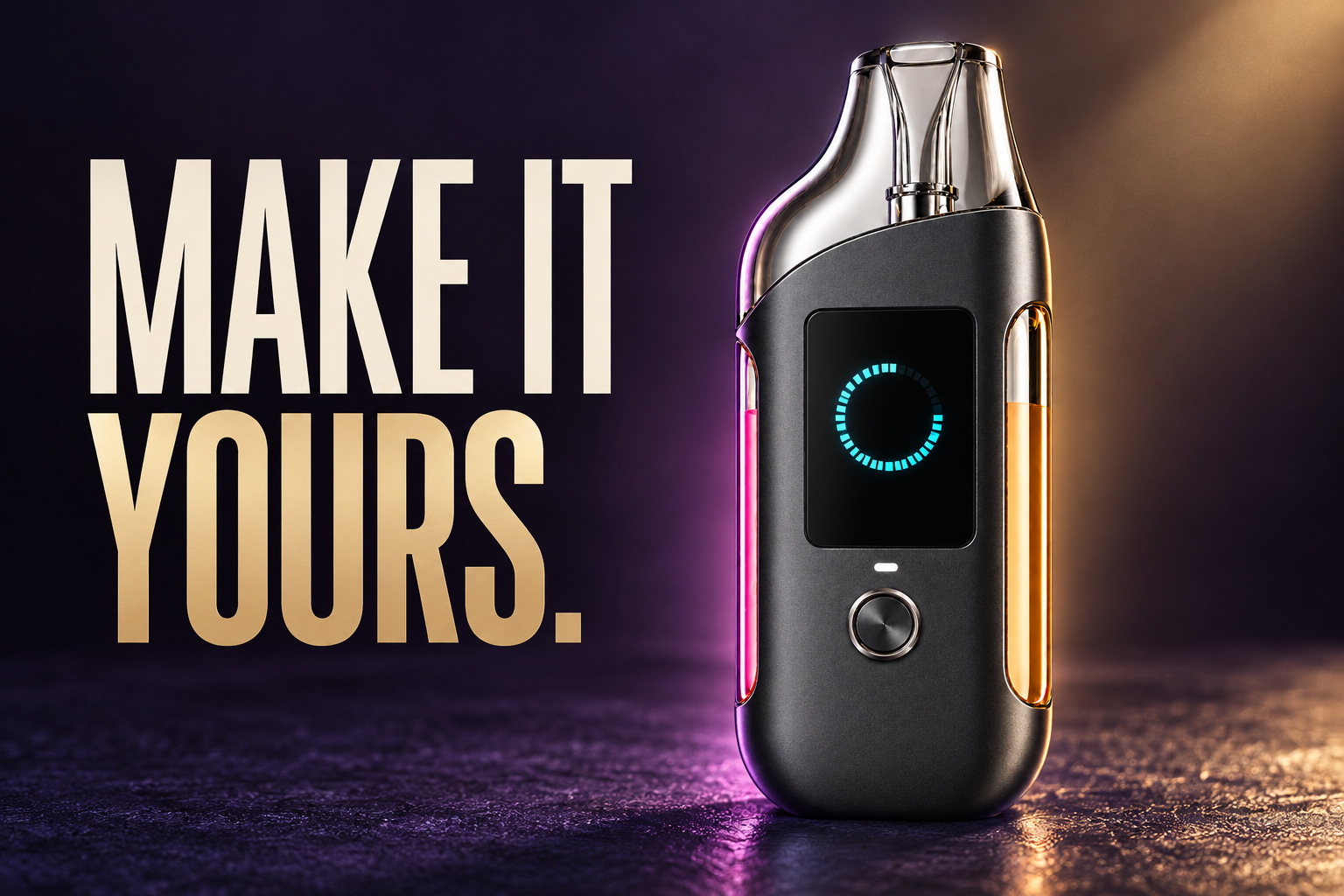 Make it yours. The approved Dual device design in warm light.
