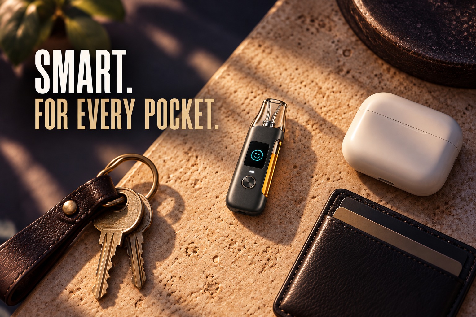 Smart. For every pocket. A connected Single among everyday objects.
