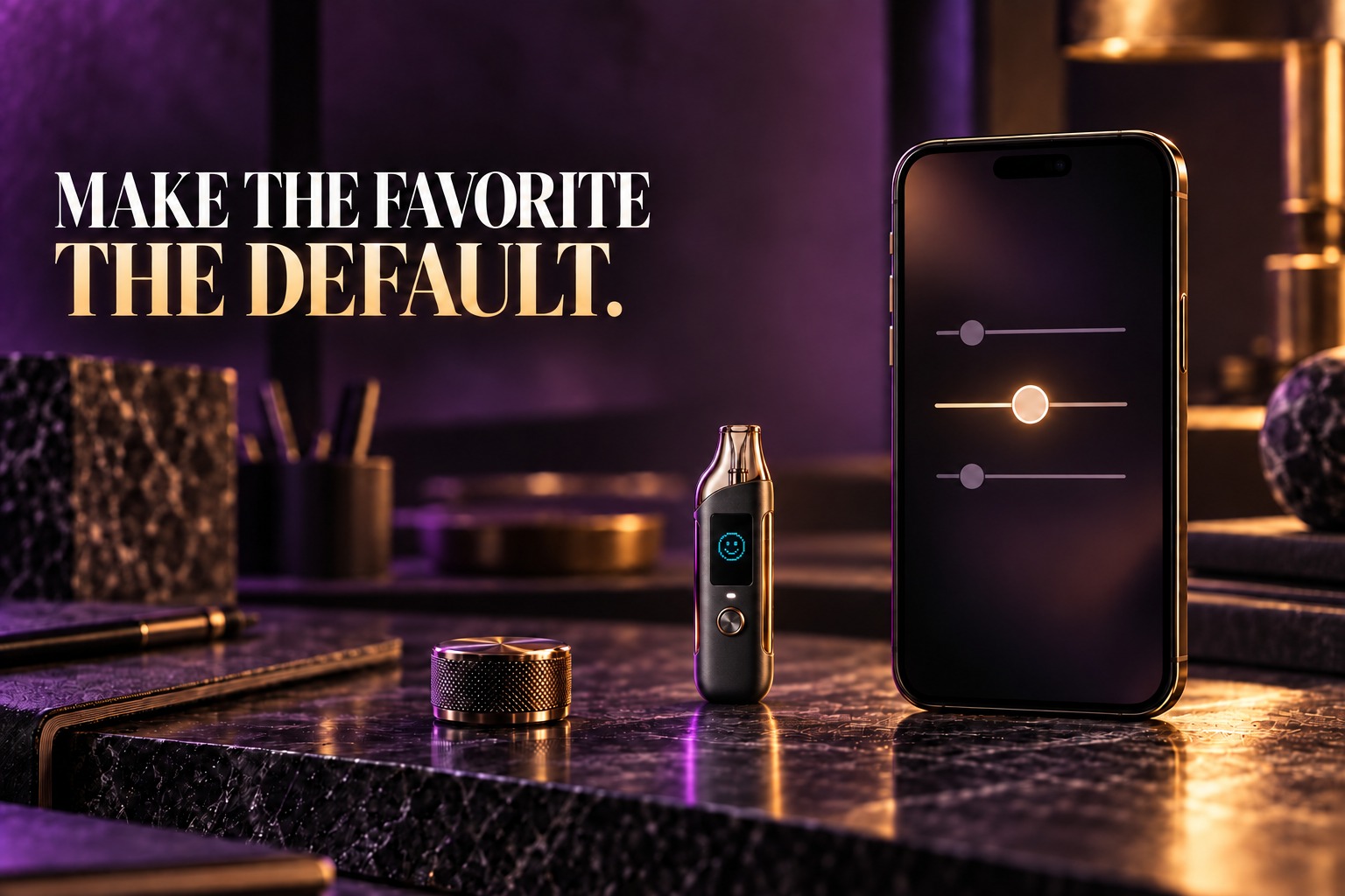Make the favorite the default. The Dual and a phone showing setting tracks.
