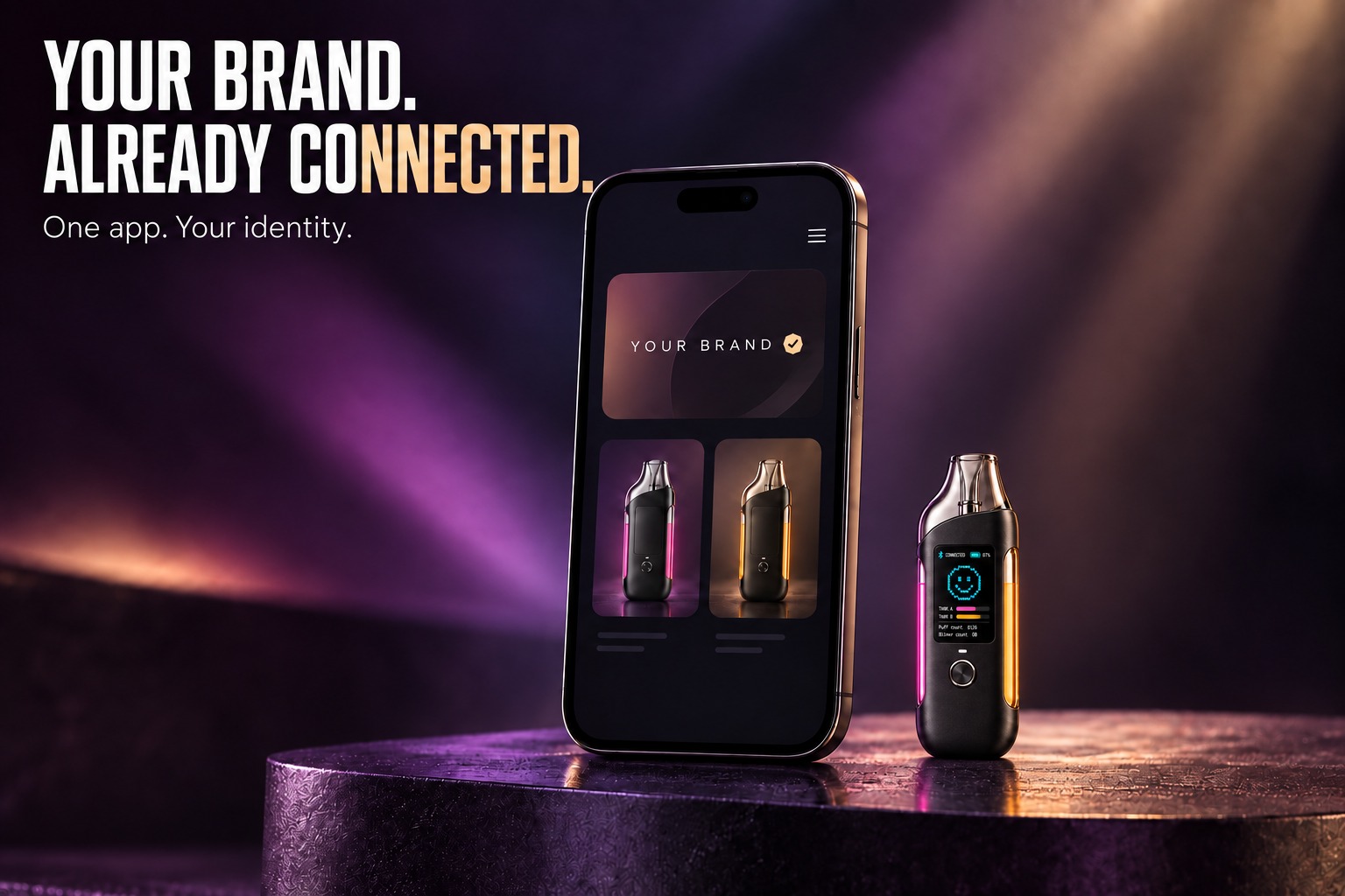 Your brand. Already connected. One app. Your identity.